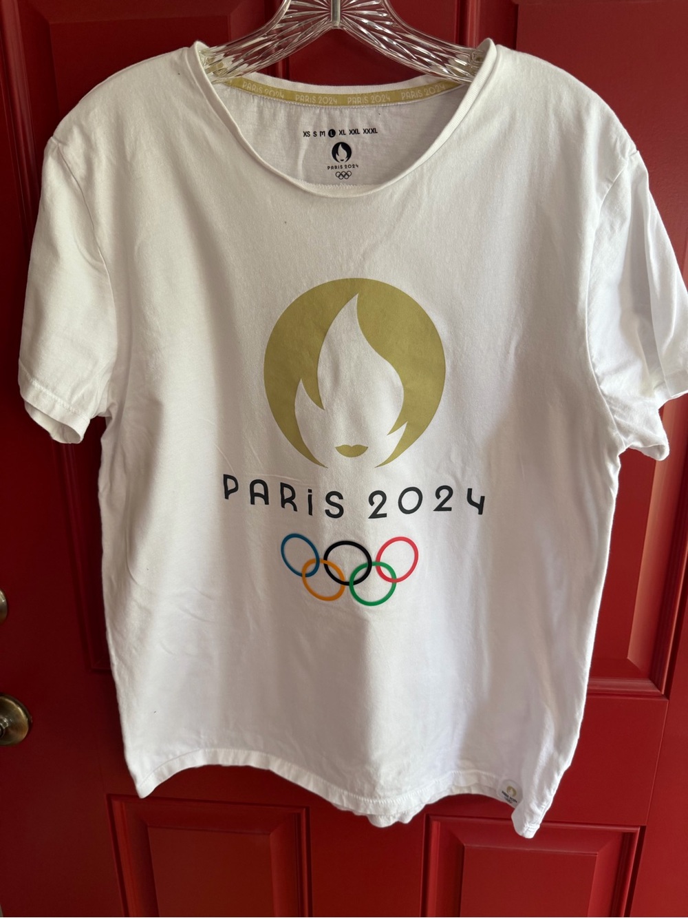 Paris 2024 White Olympic Logo T-Shirt